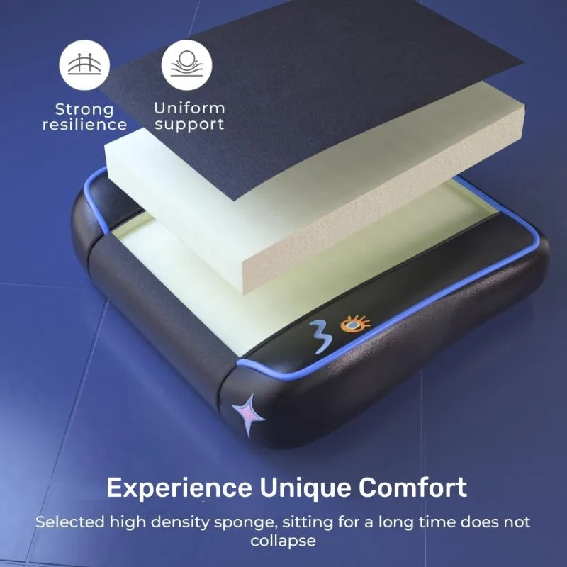 Morphling Gaming Chair Dynamic Lumbar Support and Thicken Seat, Height Adjustable Game Chair with 360°-Swivel Seat