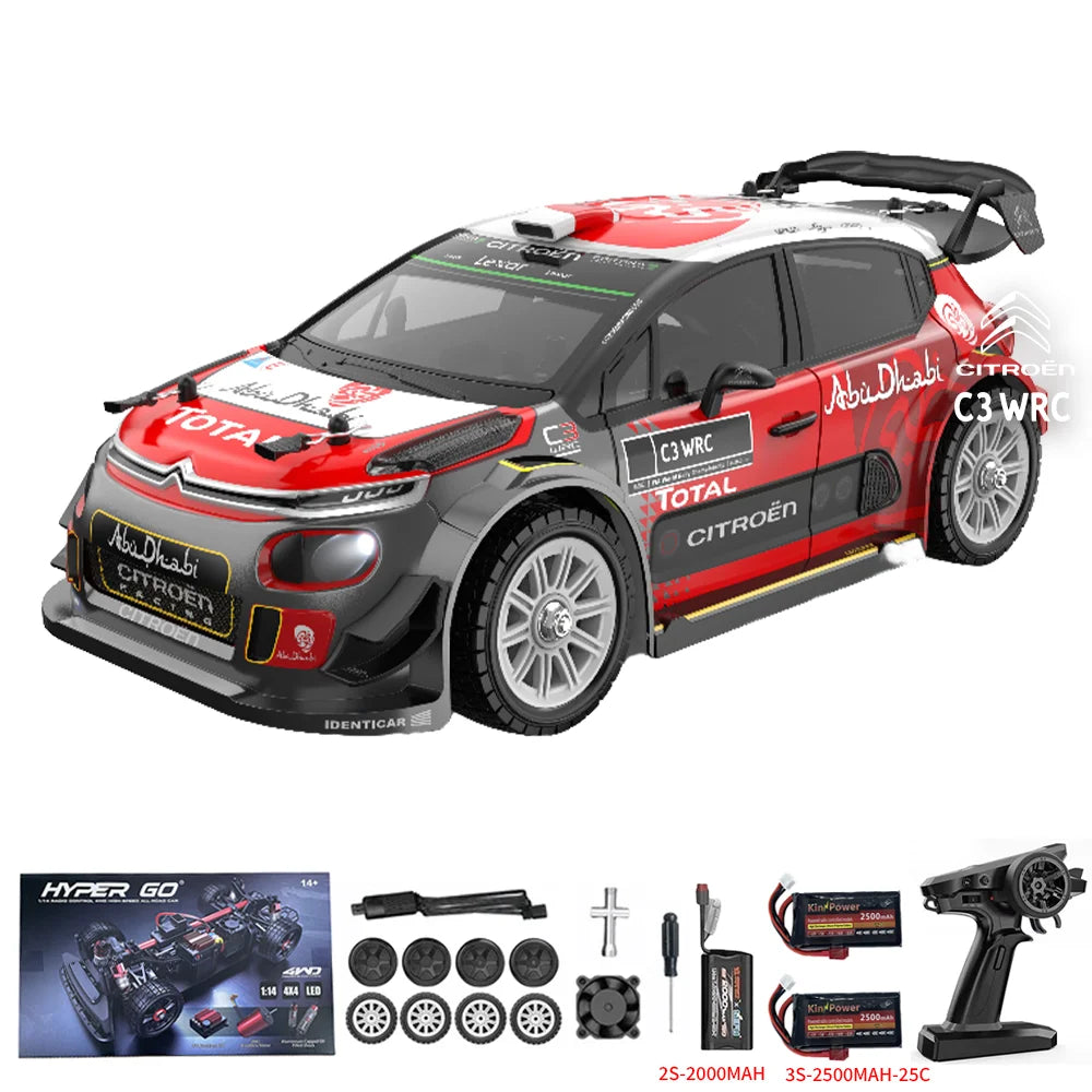 MJX 14303 1/14 Hyper Go 4WD Off-Road RC Car Brushless Motor Remote Control Cars 55km High Speed Racing Drift Toy Ship from US