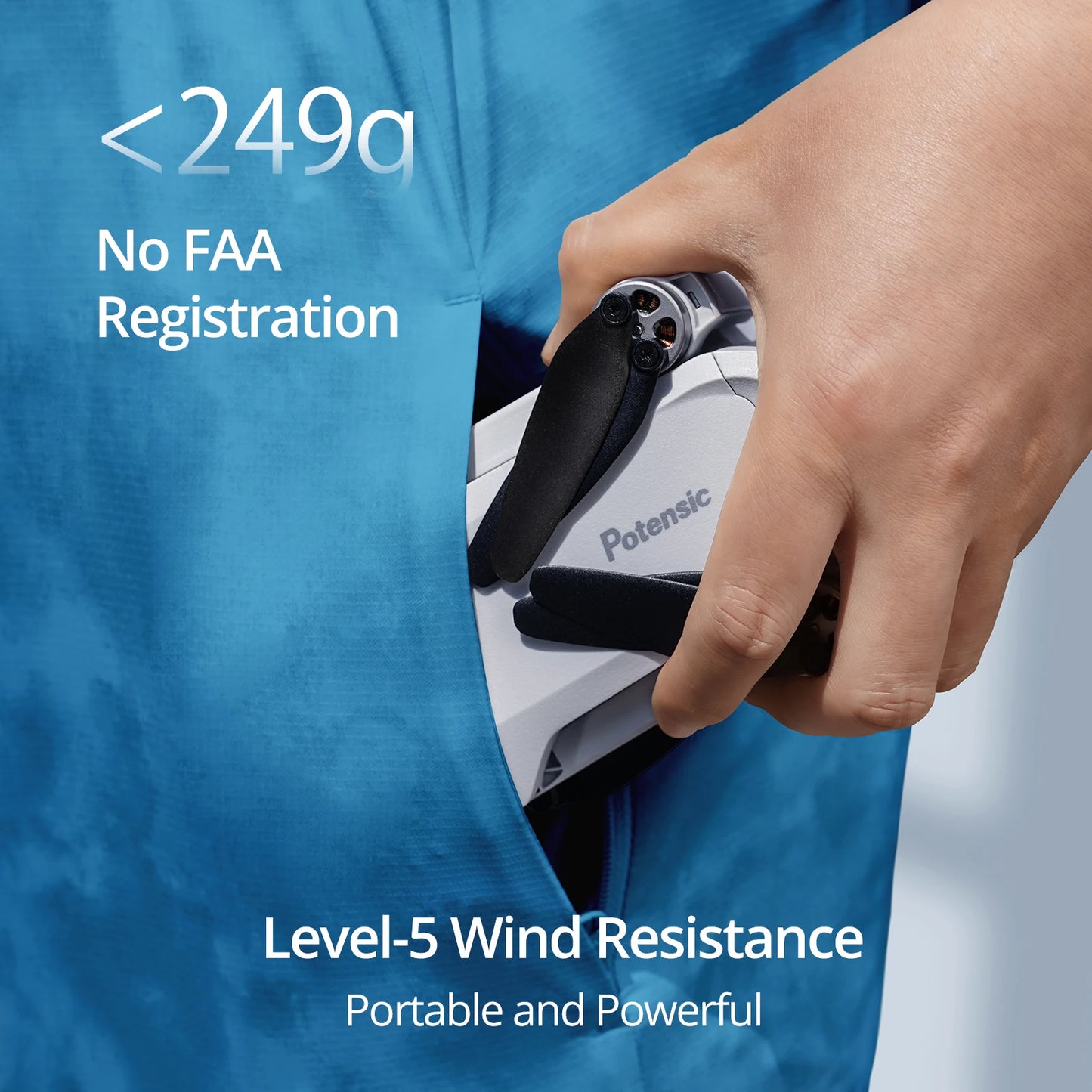 Used Potensic ATOM SE Single Axis Gimbal GPS Drone 4K Camera Lightweight Foldable FPV Transmission