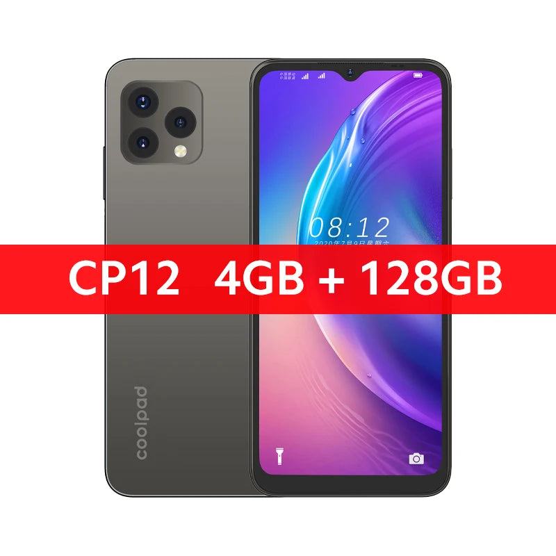 Global Version coolpad CP12 Smartphone 6.517" Waterdrop Display Octa Core Powerful Processor 4500mAh Battery 13MP Main Camera