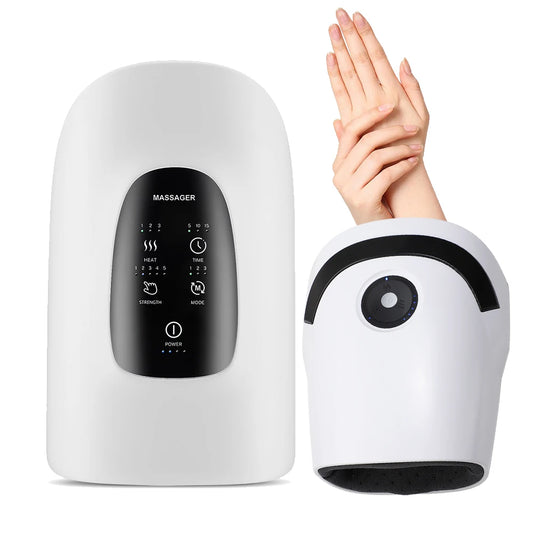 Cordless Hand Massager Machine for Wrist Arthritis Vibartion Heat and Pressure Acupoint Physiotherapy Palms Hand Shiatsu
