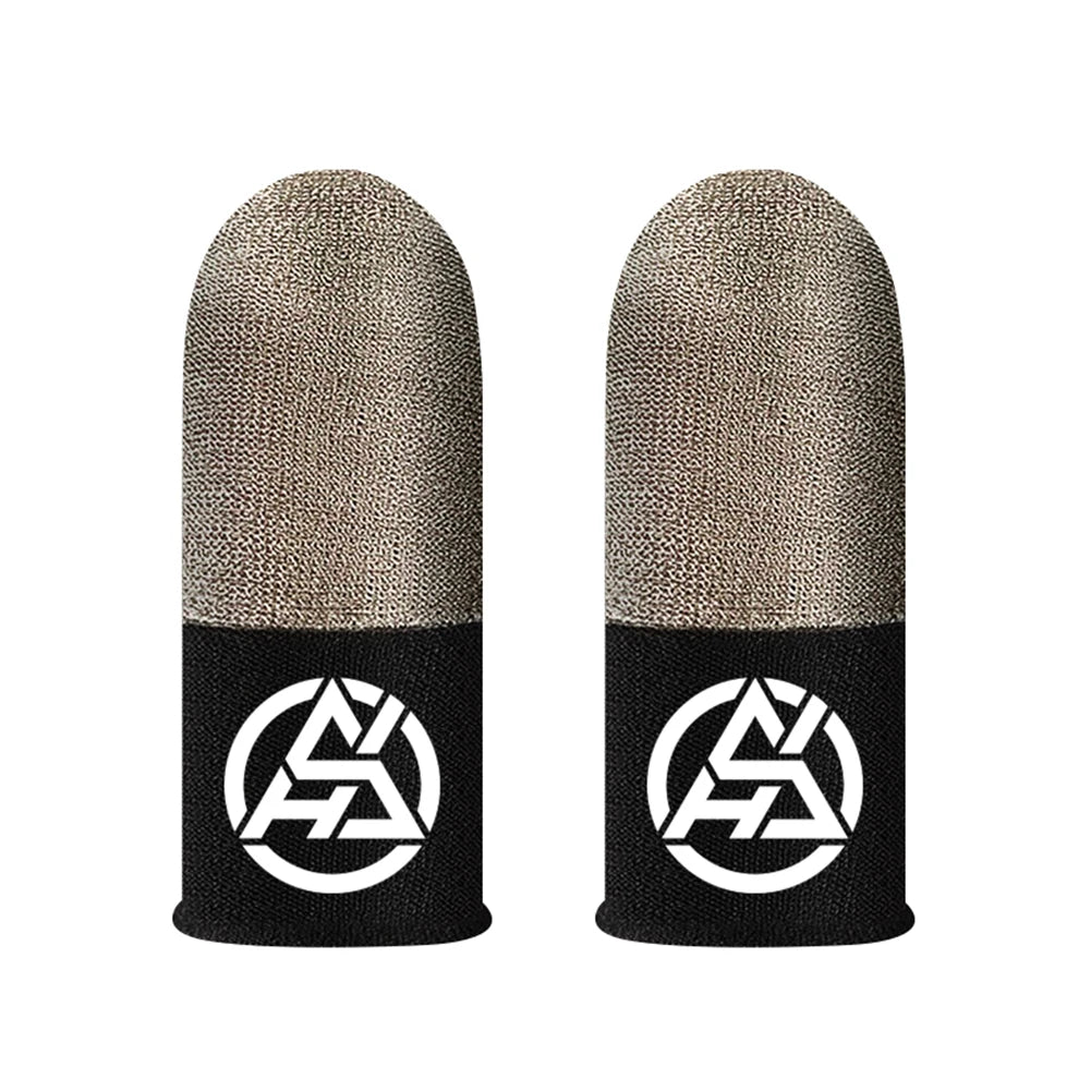 1/2 Pair Luminous Fingertips Sweat-Proof Game Finger Sleeve Non-slip Fingertip Cover Sensitive Mobile Touch Glove for PUBG Game
