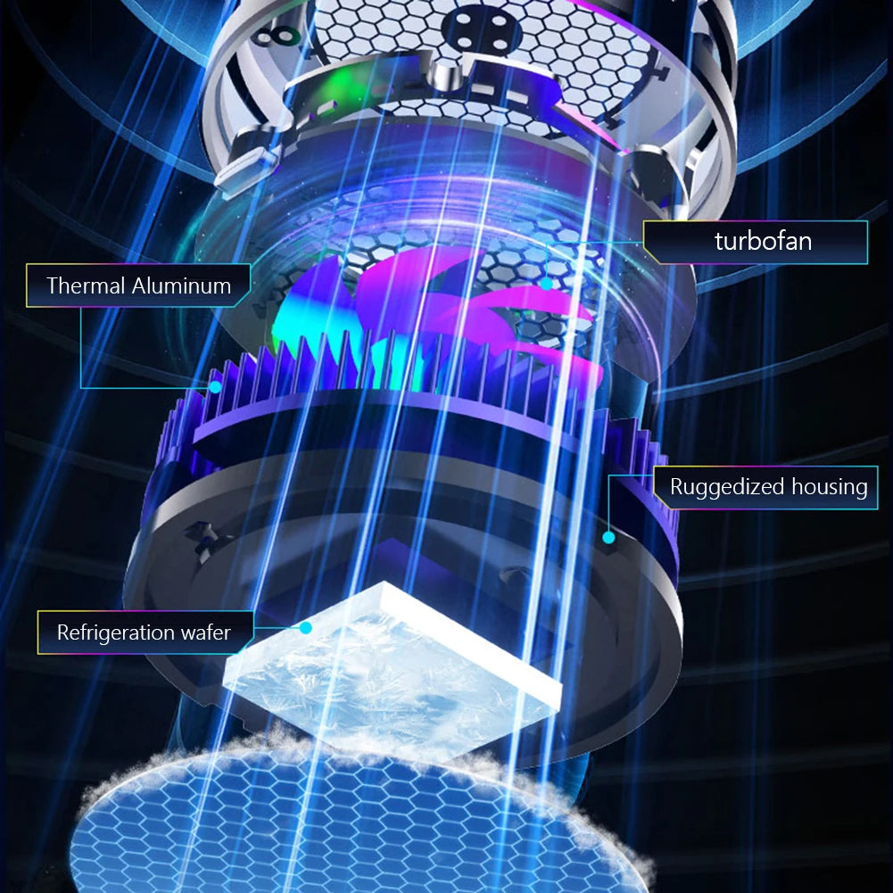 Magnetic & Back-clip Mobile Gaming Cooling Fan Cooler 15W Semiconductor Refrigeration Cooling Phone Radiator for iPad Iphone