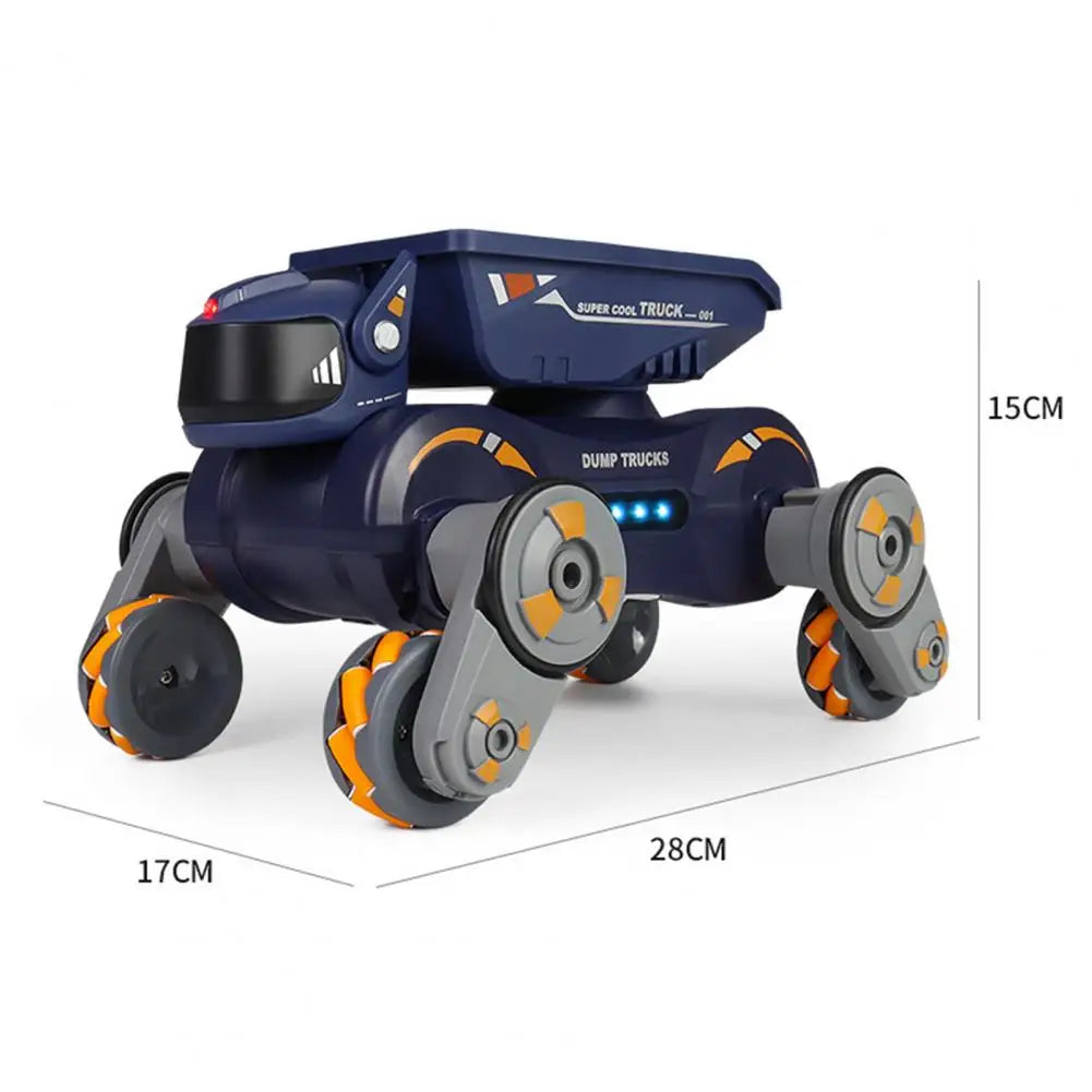 360-degree Rotation Rc Car Electric Rc Stunt Car with Light Music Gesture Sensing Robot Dog Toy 2.4ghz Remote for Toddlers
