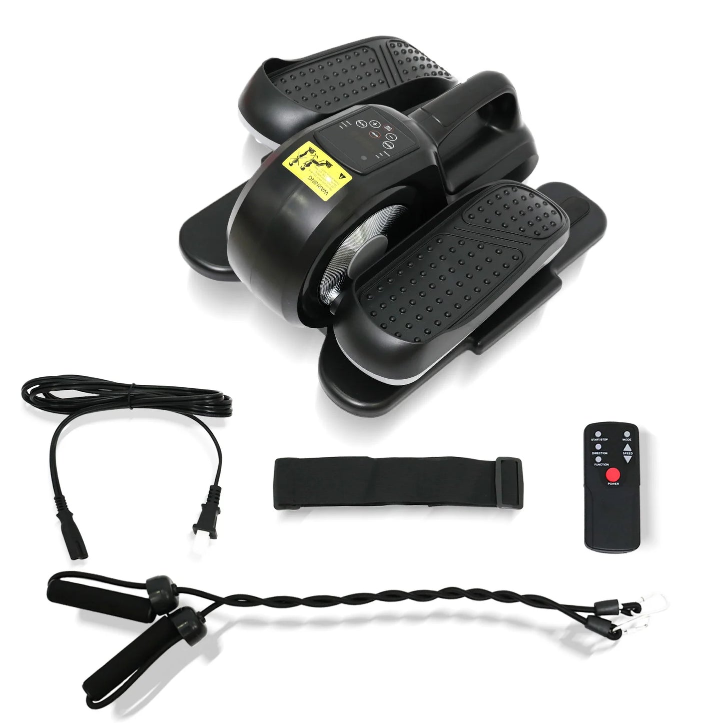 Smart Under Desk Electric Elliptical Leg Exercise Equipment Mini Seated Pedal Exerciser Remote Control LCD Monitor for Seniors