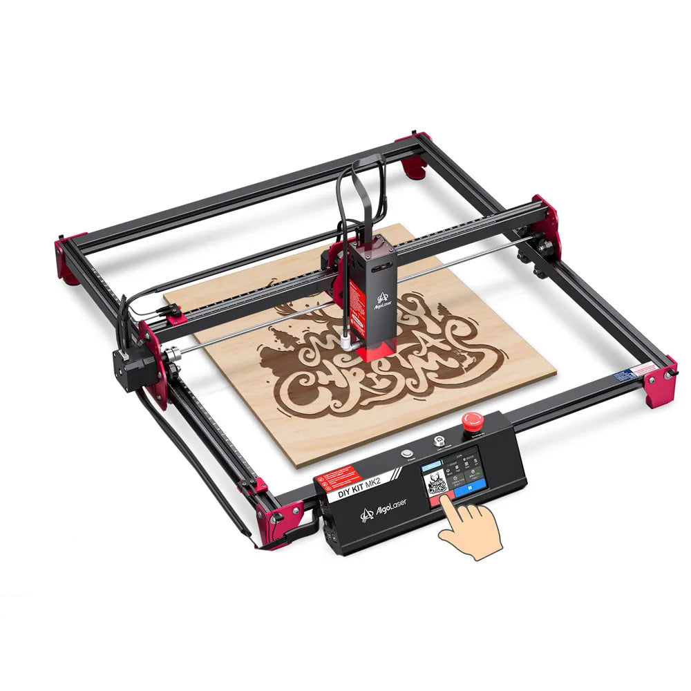 AlgoLaser DIY KIT MK2 10W Laser Engraver with Air Assist Nozzle High Accuracy Laser Engraving Cutting Machine for DIY Wood Logo