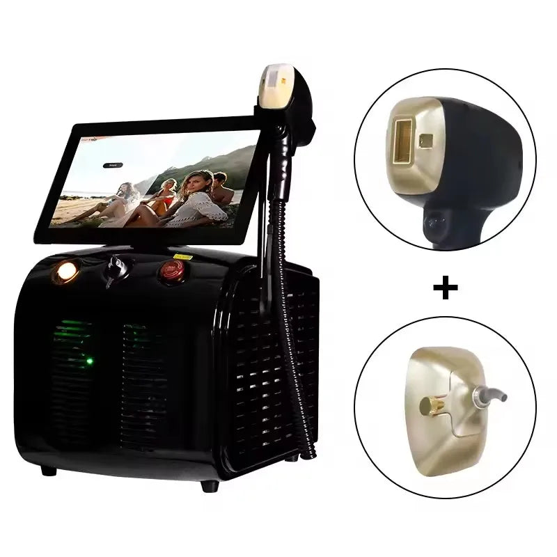 2025 Device Soprano Titanium 808 Diode Laser Hair Removal Machine 3 wavelength Painless Laser Hair 3000W Device