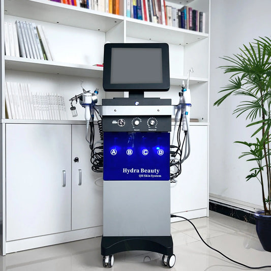 Summer Promotion, 14 in 1 Multi-functional Hydrogen Oxygen Facial Treatment Machine, Suitable for household and Workplace, Fully