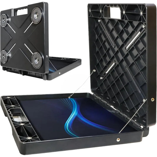 Magnetic Laptop Stand, Portable Workstation with 4 Super Strong Magnets, Rated at 45 Pounds, Magnetic Toolbox Attach to HVAC, Tr