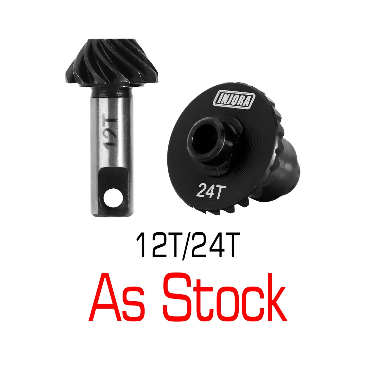 INJORA Steel Alloy Overdrive Underdrive Helical Axle Gear Set for 1/18 RC Crawler Car TRX4M TRX-4M Upgrade Accessories