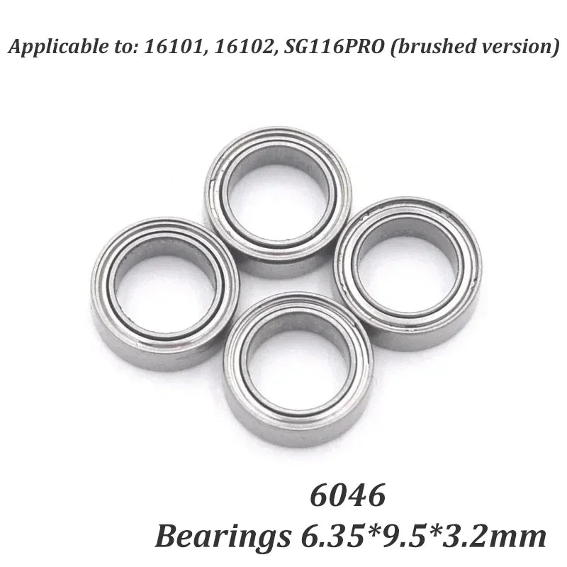 SCY 16101 16102 SG116PRO High-speed 50KM/H RC Original Parts Vehicle, Screw Rocker Arm, Steering Tie Rod Transmission Shaft Gear