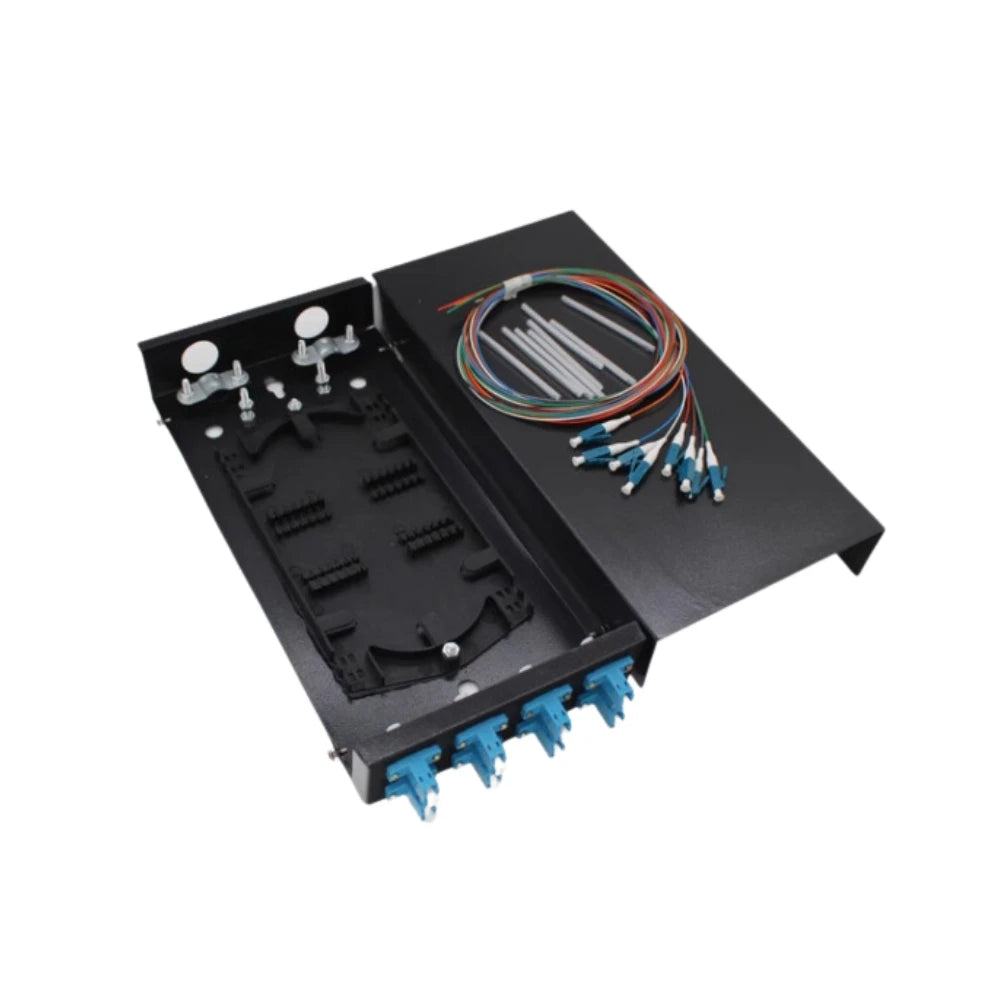 8 Port  Fiber Terminal Box 1PC UPC with SC FC LC ST Pigtail Single Mode Optical Patch Panel Desktop Distributor