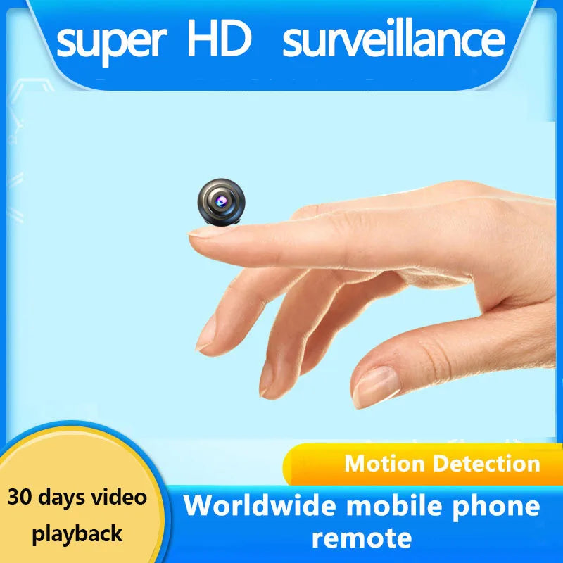 Q Brand Ultra-High Definition Small Camera Wireless Monitor Home Wifi Remote Mobile Phone 360-Degree Panoramic Mini Photography Indoor Home Connected Plug-In-Free Cat Eye Non-Micro Non-Invisible Non-Hidden