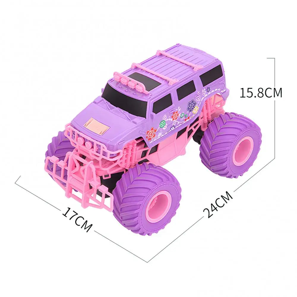 2.4GHz Remote Control Car Toy Big Wheels Rubber Tires Electric RC Crawler All Vehicle Off Road Truck Toddlers Boys Girls
