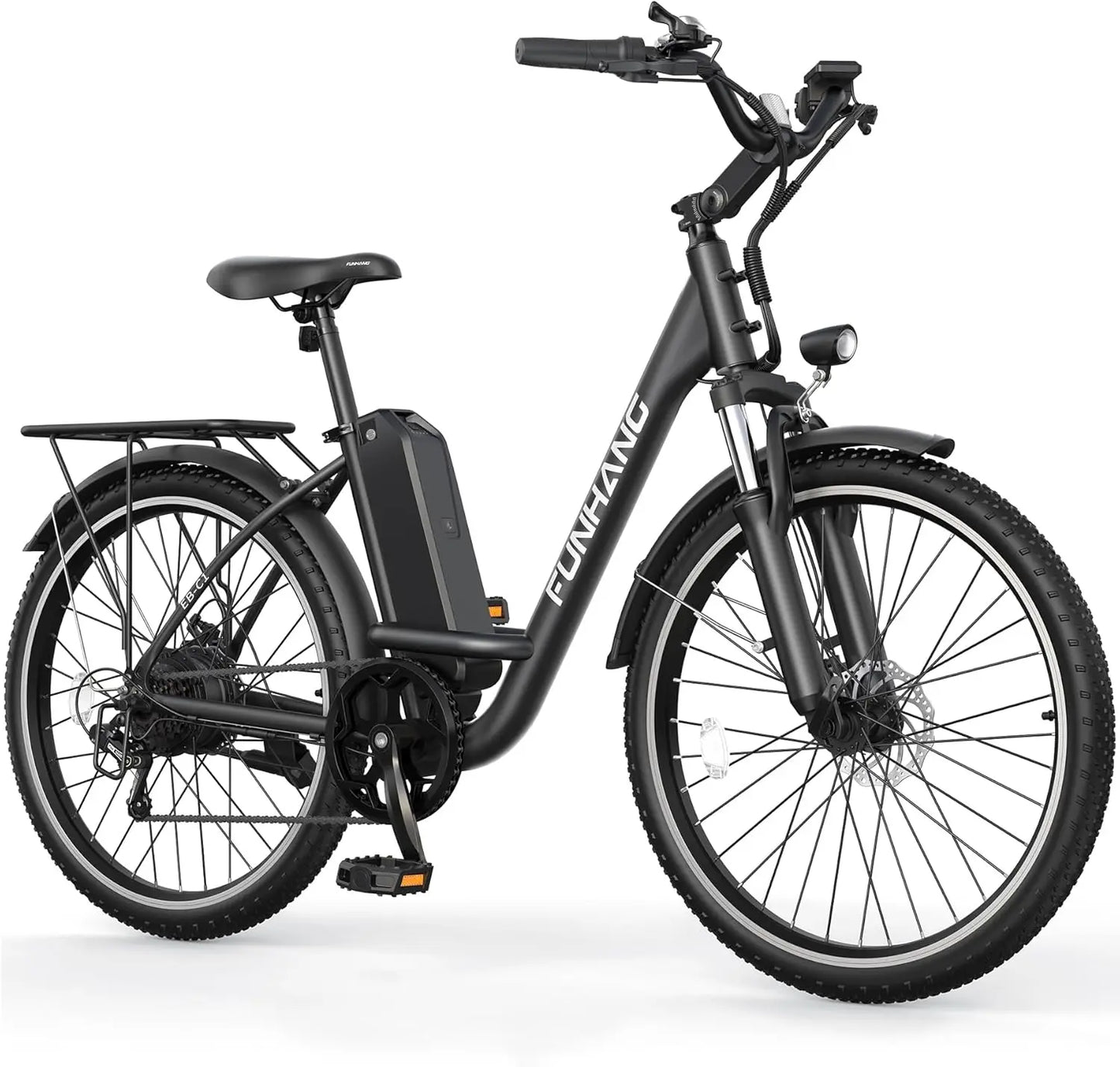 Electric Bike for Adults, 26" City Cruiser Ebike with 1000W Peak Motor, 21.7MPH 50 Miles Commuter Adult Electric Bicycles with 4