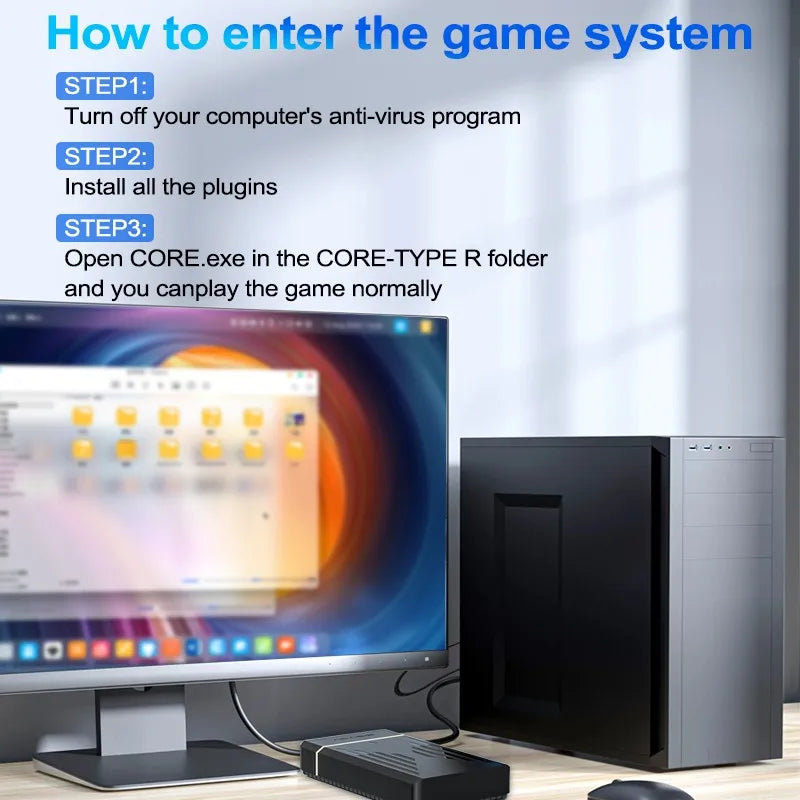 PEAPRIT 12TB Gaming HDD with Hyperspin Launchbox Retrobat Playnite 10W+ Retro Video Games Console for PS3/PS2/PS/Wii/WIIU/SWITCH