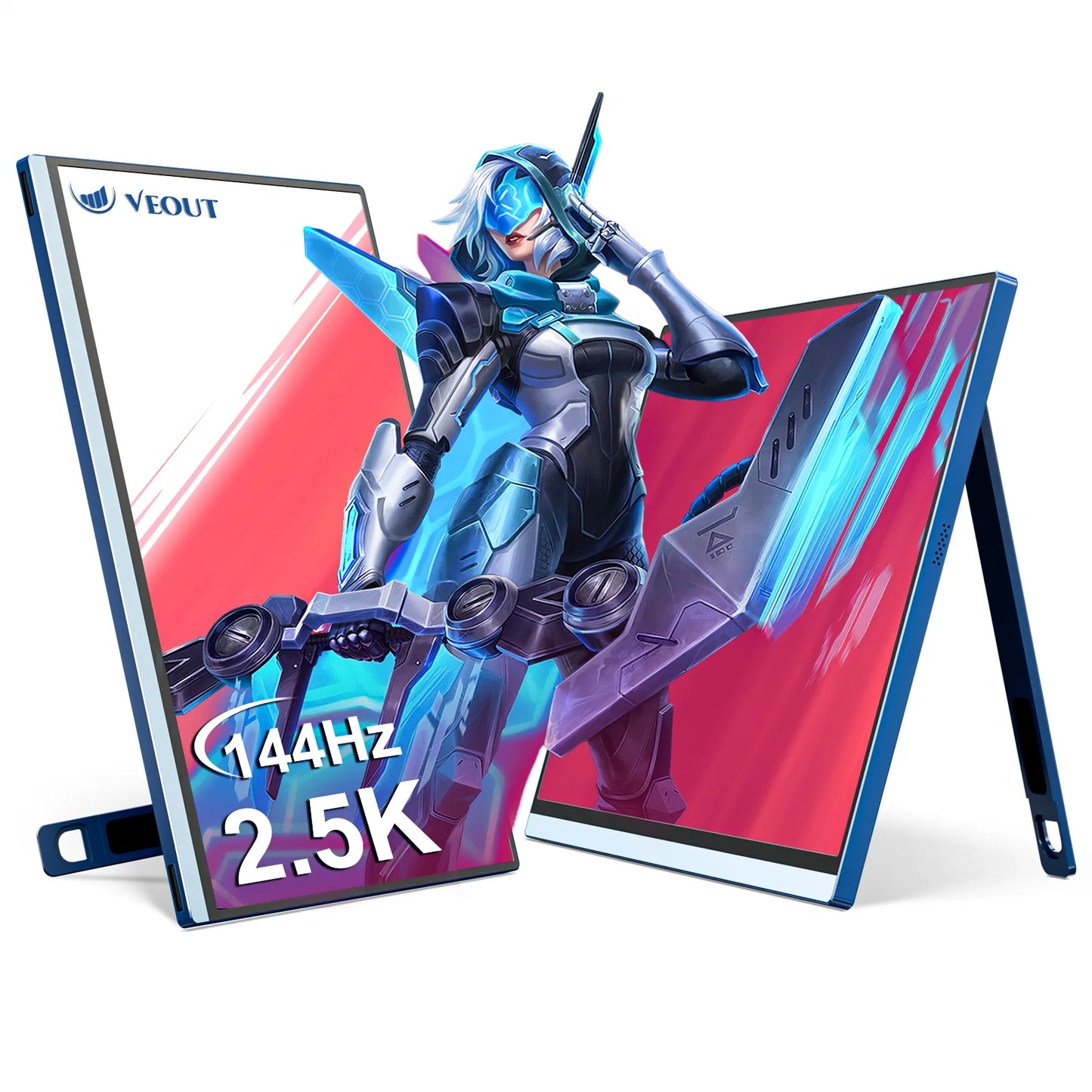 16 inch 2.5K 144Hz Portable Gaming Monitor,2560x1600 100% sRGB HDR FreeSync ,Ultra Slim w/Kickstand , Blue Light External Screen