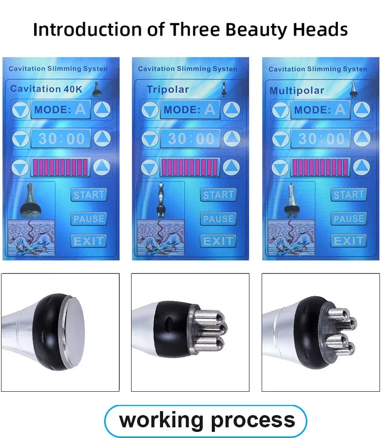 3-in-1 40K Cavitation Ultrasonic Weight Loss Lifting And Firming Massage Beauty Machine(Fast Shipping From US/EU Warehouse)