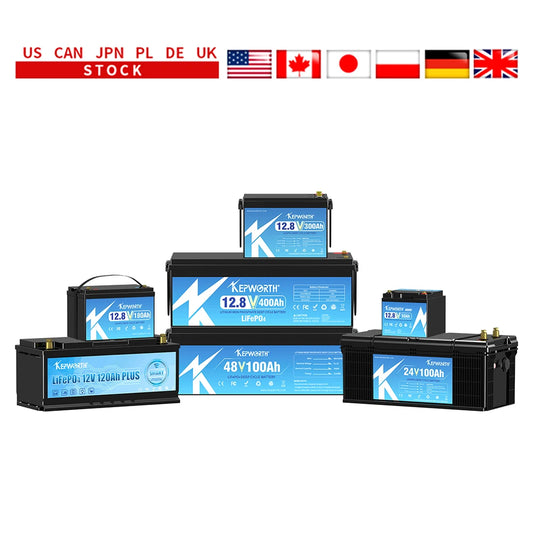 New 12V 50 100 120 135 180 200 300 400Ah LiFePO4 Battery Pack With Upgraded BMS Lithium Power Golf Cart RV Campers Off-Road