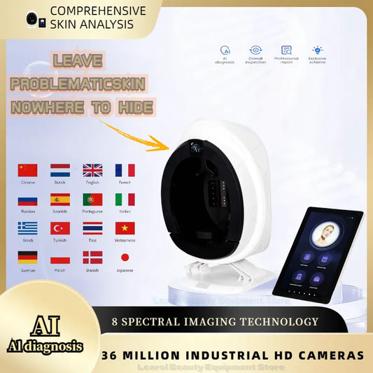 AISIA Q1 3D AI Facial Skin Analyzer: Professional 8-Spectrum Skin Problem Detection and Diagnosis for Beauty Salons